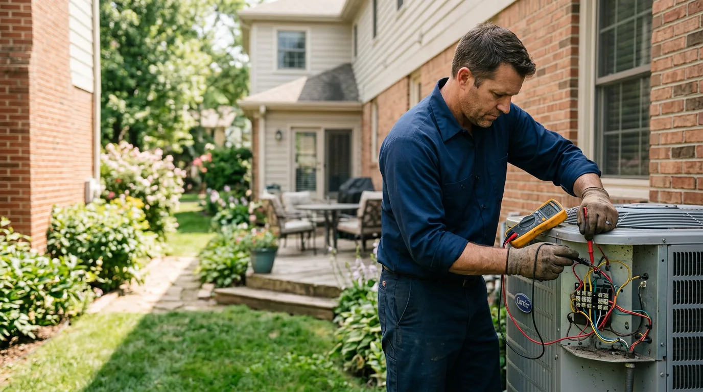 HVAC technician working near Trevor, WI